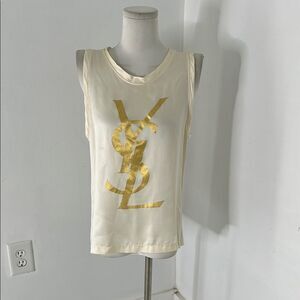 Yves Saint Laurent YSL Silk Blouse Size Small